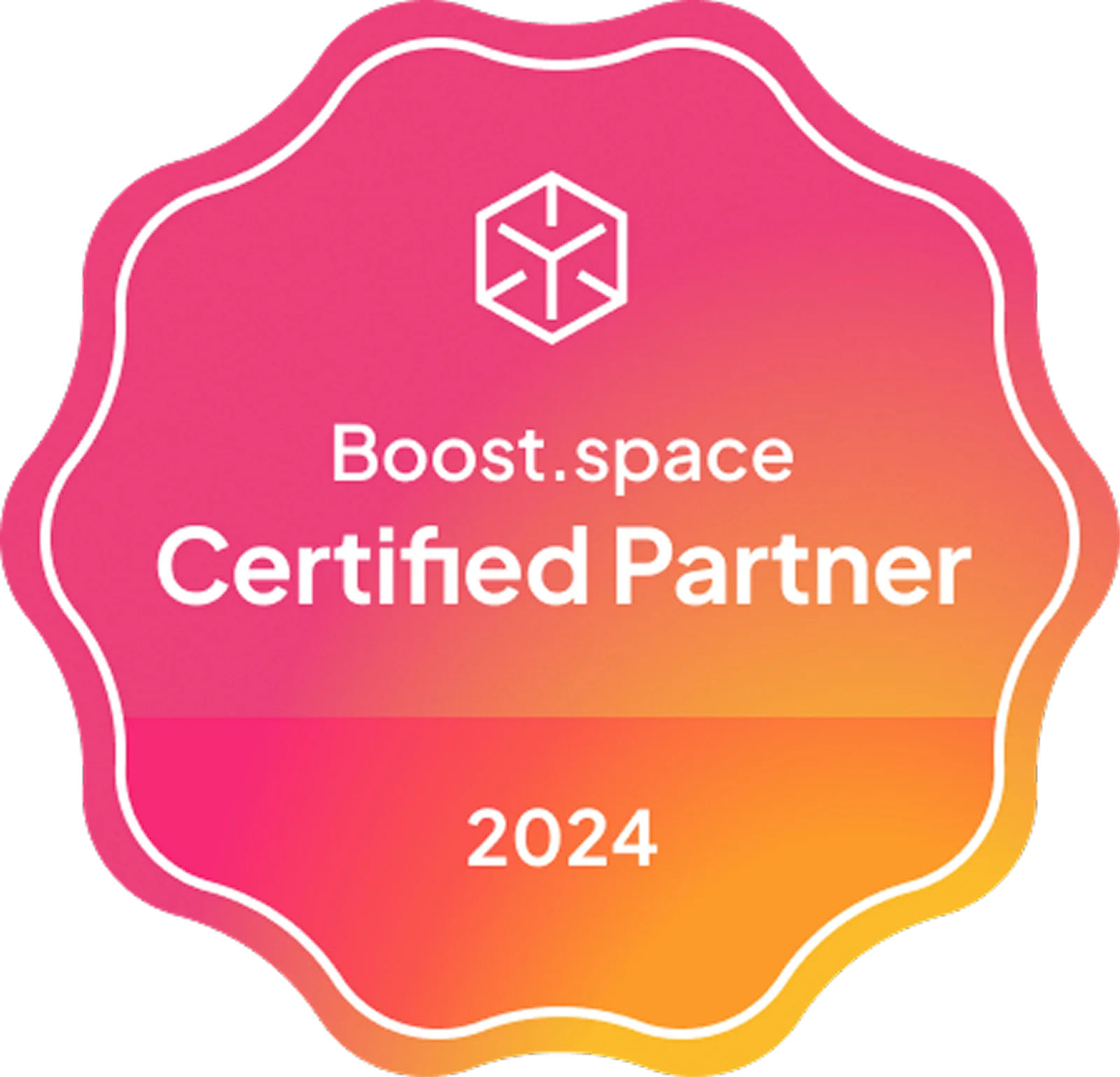 Boost.space Certified Partner 2024 badge